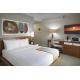 Hospitality Room Furniture Modern design Walnut wood King bed and Combined TV