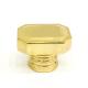 Classic Zinc Alloy Gold Plating Rectangle shape Metal Zamak Perfume Bottle Cap