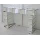 Fashionable Mirrored Console Table For Living Room 4mm Glass Beveled Mirror