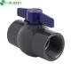 Water Media PVC Octangle Ball Valve with Compact Male and Female Threaded Competitive