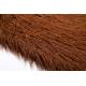 Brown Acrylic Mongolian Curly Sheep Faux Fur Fabric , Mixed Mongolian Fur By The Yard