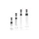 Luer Lock Glass Syringes with Metal or Plastic Plunger Essential Oil Syringe 0.5ml 1ml 2.25ml 3ml 5ml