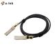 Passive Direct Attach Copper Cables 100G QSFP28 To QSFP28 DAC Length Up To 3m