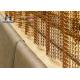 Ceiling Undulated Industrial Chain Curtains 2.0mm Heavy Metal Chain Link