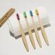 Oral Care Colorful Bamboo Charcoal Toothbrush Green Plastic Free OEM