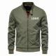 Custom Men's Casual Jacket Sport Solid Color Coat Men's Simple Jacket Varsity Jacket For Men