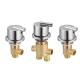 Installation In-Wall Mounted Luxury Modern Brass Bathroom Faucet with Single Handle