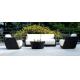 4pcs rattan sofa with very thick cushion