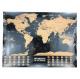 Potable Offset Printing Scratchable Map Of The World