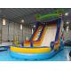 PVC Commercial Inflatable Slides Tropical Palm Shake Baby Theme Inflatable Slide With Pool For Kids And Adults