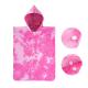 High Quality Custom Microfiber Poncho Towel Design Full Color Digital Printed Poncho Bath Towel Kids Hooded Beach Towel