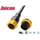 Plastic High Current Waterproof Connectors 500V  2 Phase Cable Molded For Power