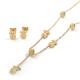 Gold Plated Stainless Steel Jewelry Set / Ladies Fashion Jewellery