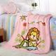 Cartoon Printed Flannel Blanket , 1000gram Thick Throw Blankets for Spring Autumn