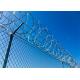 Security Galvanized Steel razor barbed wire fence , razor sharp wire ISO