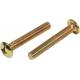 Truss Head Furniture Screw Bolts 6mm 8mm Customized Size With Zinc Plated
