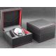 Eco - Friendly Plastic Watch Box PU Leather Outside Waterproof Environmentally Friendly