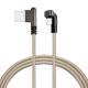 2 M Cell Phone Right Angle USB Cable Durable TPE IPhone Cable Charger Support