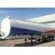 Liquid Flammable Petroleum Road Transport Tanker Trailer 3 Axles For Diesel Gasoline ,Oil , Kerosene 44CBM