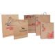 150 - 320mm bag height 4-5 color print flexo Printing Kraft paper gift bags