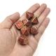 Dice Set Multipurpose Practical Plating Sharp Trade Card Polyhedral Metal