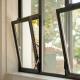 Casement Aluminium Tilt And Turn Windows Waterproof Double Glazed