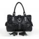 Women Style New Real Leather Black Fashion Shoulder Bag Handbag #3007A
