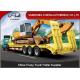 50-120T Low Bed Trailers , 50-120 T Q345B Steel Material  Lowbed Semi Trailer