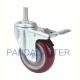 Durable Medium Duty Casters 220Lbs 100mm Braked Castors