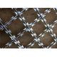 Galvanized Welded Razor Wire Mesh Fence , Razor Wire Fence With Diamond Hole Shape