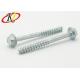Flat Point Hexgon Washer Head Self Drilling Tapping Screws With Zinc Plated