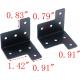 Workbench Metal L Corner Brace Bracket Joint Fastener Galvanized