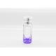 Elegant Purple Ladies Exquisite Empty Glass Perfume Bottles 50ml Round Shape