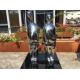 Abstract Figure Indoor Metal Sculptures Stainless Steel Custom Size For Home Decoration