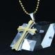 Fashion Top Trendy Stainless Steel Cross Necklace Pendant LPC360