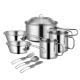 Customized Logo Outdoor Cookware Set  Stainless Steel For BBQ