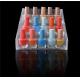 3 - Step Cosmetic Retail Displays Transparent Acrylic Nail Polish Display Rack