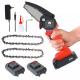 6 Inch 300W Battery Portable Chain Saw Machine Handhold Electric Wood Cutting Cordless