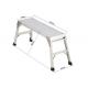 225LBS Portable Work Platform , Aluminum Ladder Platform 100*31cm Top Size