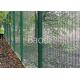 Green PVC Coated Anti Climb Fencing Panels With Mesh Opening 3 × 0.5 × 8 Gauge