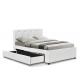 Sunny Modern Faux Leather Storage Bed Double Size With Drawers OEM