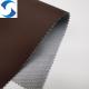0.65mm Brown PVC Leather Fabric From 100% Polyester Knitted Backing Technics