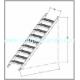 8 steps 9 steps Q235 scaffolding galvanized stair case with 50mm hooks for Ringlock scaffolding system passageway