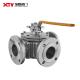 3-Way L-Type High Platform Flanged Ball Valve US Currency Return refunds up to 30 Days