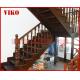 Solid Wood Staircase VK94S  American Handrail Tread American ,Railing tempered glass, Handrail b eech Stringer,carbon