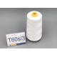 Bleaching White 60/3 Industrial Hand Quilting Thread Ring Spun Polyester Plastic Cones
