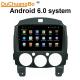 Ouchuangbo car multi media 1024*600 video stereo android 6.0 for Mazda 2 with 3g SWC wifi bluetooth gps navi