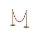 Traffic Retractable Security Bollards Safety Queue Barrier Polish Brush Titanium Crowd