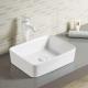 Decorated Rectangular Vessel Sink And Washbasins European Ceramic Basin