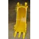 Yellow Color Construction Machine Mini Ditching Bucket For Excavator 0.3m3 Capacity